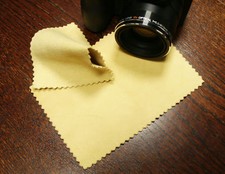 2x Real Leather Cleaning Cloth for Display Lens, Leathers and Suede