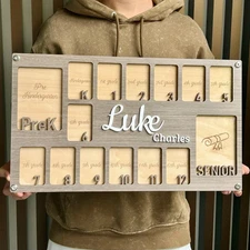 Personalized School Years Photo Frame PreK-12/K-12 Graduation Custom Frame USA