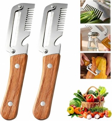2Pcs Vegetable Peeler 3 in 1 Multi-Functional for Kitchen Stainless Steel Peeler