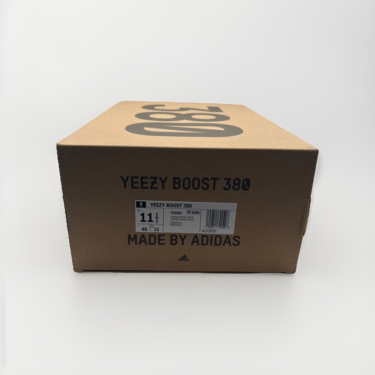 Adidas Yeezy Boost 380 LMNTE Brown Sneakers, Size 11.5 BNIB FZ4982