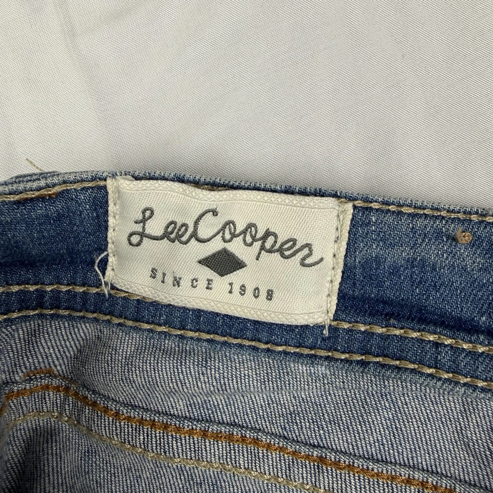 Lee Cooper Jeans Women’s Size 12 Blue Distressed Western Thrashed Cowgirl - Image 3 of 4