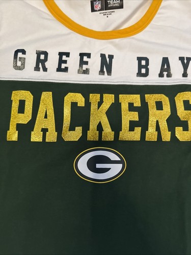 Green Bay Packers Women Active T-shirt Short Sleeve Med New Era NFL Football ๐ - Picture 2 of 5