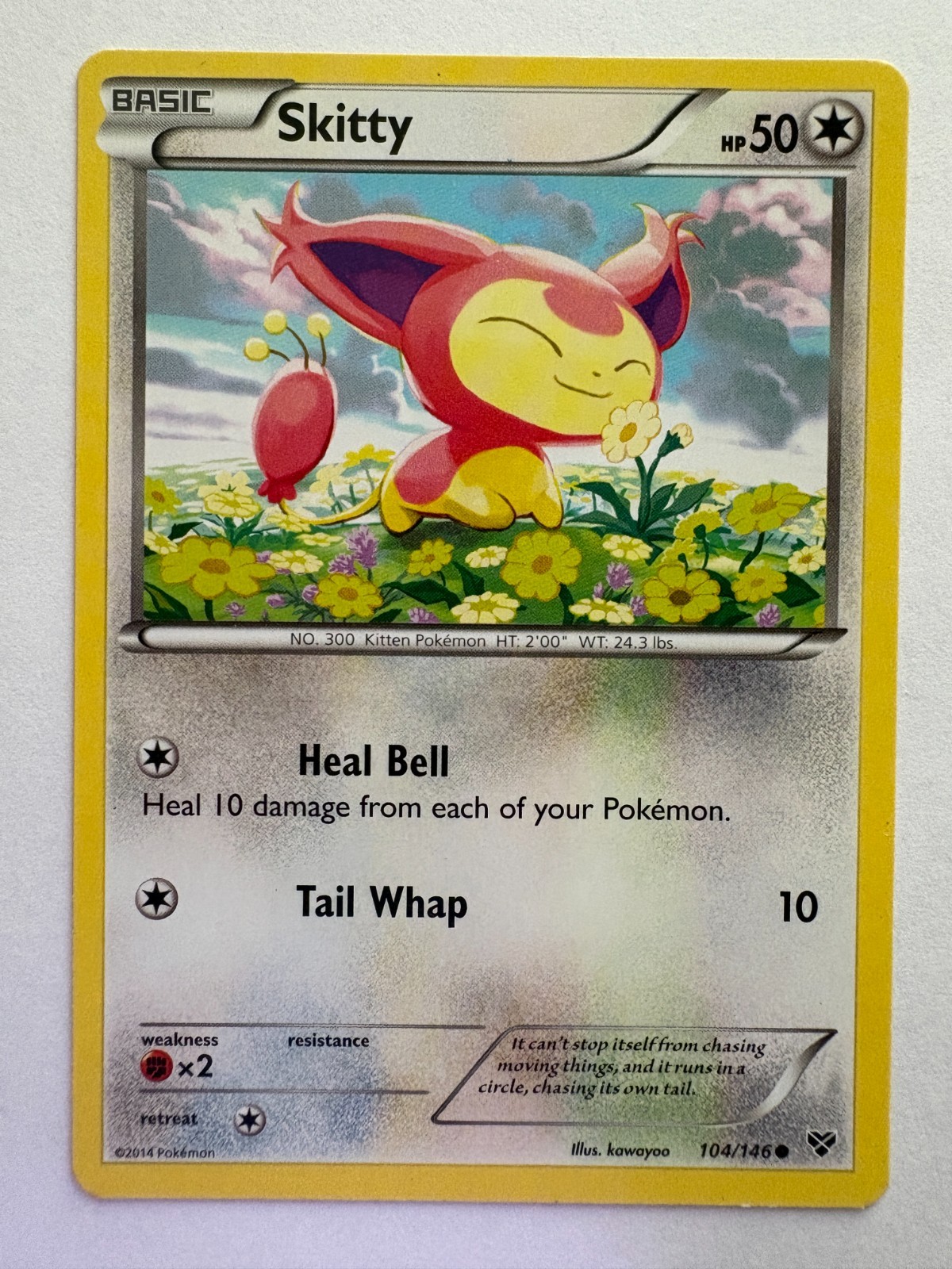 Skitty 104/146 XY Base Set Pokemon Card
