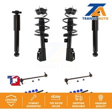 Front Rear Complete Strut Shock & TOR Bar Link Kit For Chevrolet Traverse