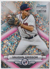2023 Bowman Sterling #BSR-38 Vaughn Grissom Mini-Diamond Refractors #/150 Braves