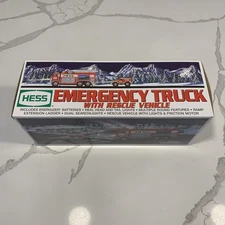 Hess 2005 Emergency Fire Truck & Rescue Vehicle - Lights and Sounds -With Box