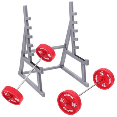 1 Set Stable Mini Barbell Pen Stand Weightlifting Desk Organizer Assorted Colors