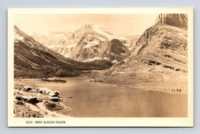 RPPC Scenic View Many Glacier Region Glacier National Park Montana MT Postcard