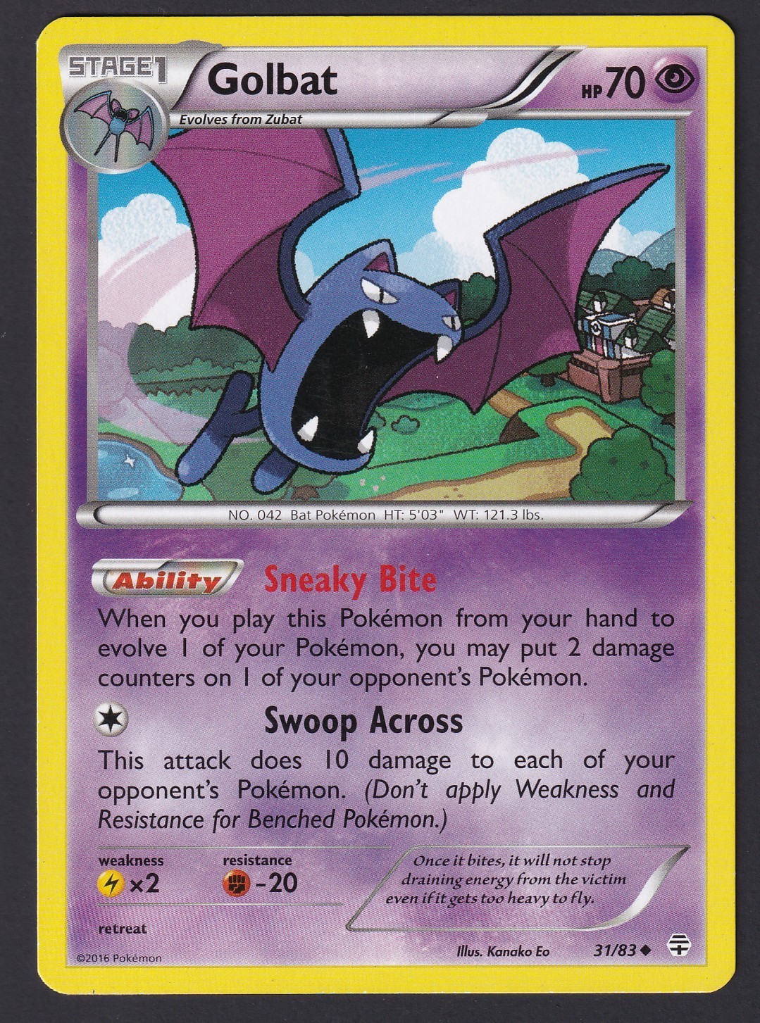 Golbat 31/83 Uncommon Generations 2016 NM Listing 2