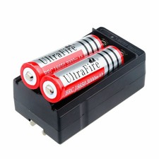 Rechargeable Battery 3.7V Button Top 3000mAh Lithium Battery Cell for Flashlight