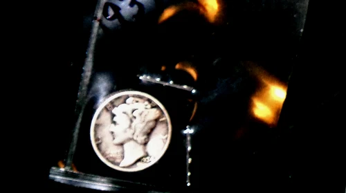 1934  SILVER MERCURY DIME - GRADES "FINE"
