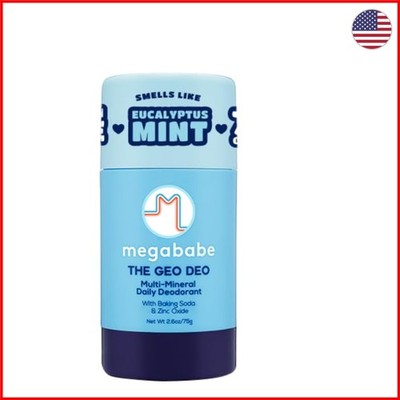 Dermatologist-Approved Geo Deo Eucalyptus Mint - 2.6 Oz Aluminum-Free Deodorant