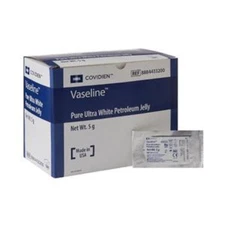 Kendall Vaseline™ Petroleum Jelly, 5g, White Box of 144