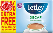 Decaf Tea Bags 120 Count Caffeine-Free Premium Black Tea Blend Smooth 0.08 per strip