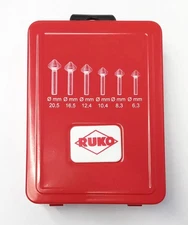 RUKO Countersink Set DIN 335 Type C 90° HSS - 6 pcs. 102152 Germany