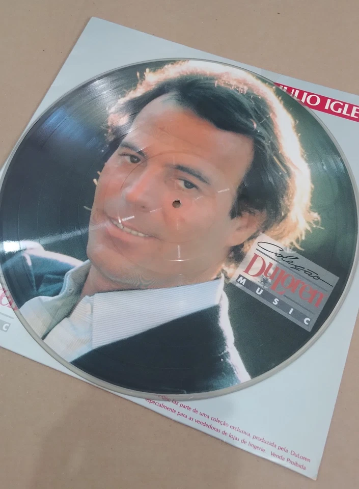 JULIO IGLESIAS 1993 Picture Disc RARE & UNIQUE LP BRAZIL Pressing Edition - Image 2 of 4
