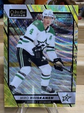 Miro Heiskanen Neon Yellow Surge 2023-24 O-Pee-Chee Platinum #58