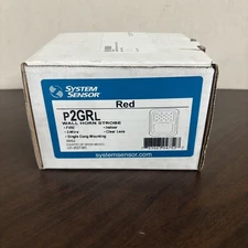 System Sensor P2GRL Fire Alarm Alarm Horn Strobe Wall Red