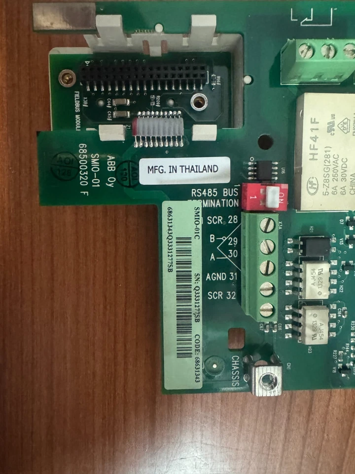 control board ABB SMIO-01 68631343 TESTATA SPEDIZIONE 1GG - Imagen 2 de 3