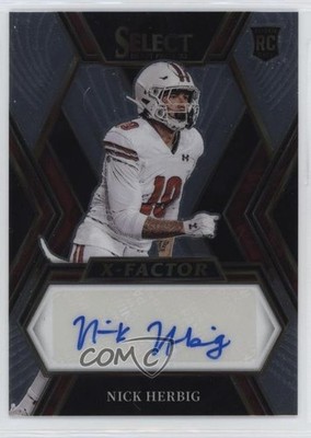 2023 Select Draft Picks X-Factor Signatures Nick Herbig Rookie Auto RC p8v