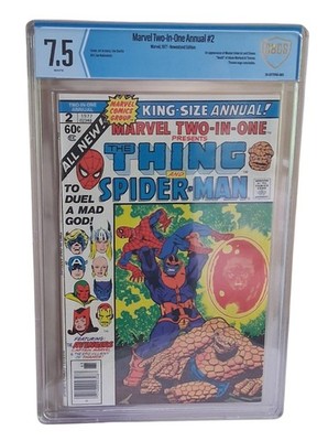 Marvel Two In One Annual #2 1977 Spider-Man Avengers CBCS 7.5