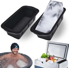 Extra Large Ice Block Mold 1 or 2 Pack 4.7Lb Ice Molds for Ice Bath,Water Chill