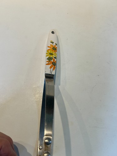 Retro 70's EKCO Stainless Kitchen Utensils - Country Garden Daisy Flowers Handle - Picture 15 of 19