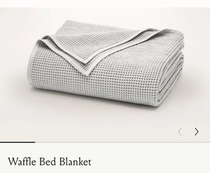 Boll And Branch Waffle Blanket New In Color Mist Size King