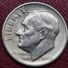1949 S Roosevelt Dime 10c Silver Early San Francisco Date - High Grade #97450