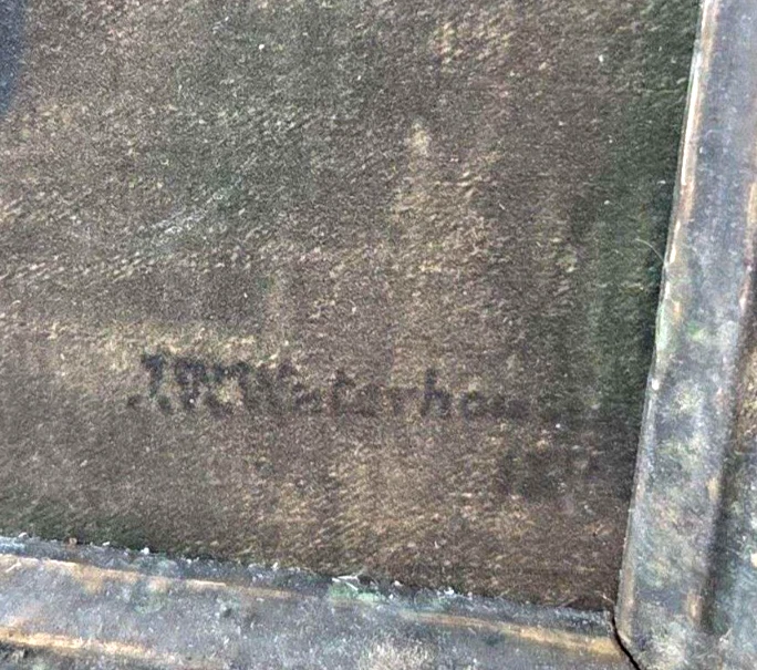 Antiguo John William Waterhouse “Pandora” enmarcado – Cromolitografía de principios de 1900 Foto 4 de 4