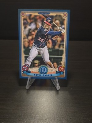 2019 Topps Gypsy Queen Indigo /250 Bryce Harper #105 Nationals Phillies 