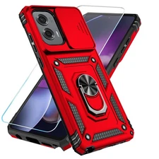 Funda Para Moto G Stylus 5G 2024 6.7" Case Shockproof Rotating Kickstand