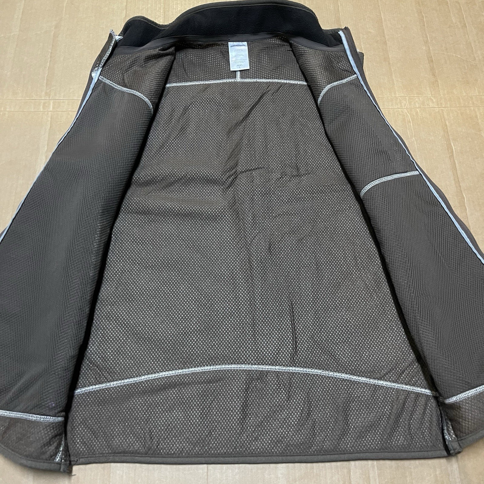 Patagonia Retro Fleece/Sherpa Vest Natural Deep Pile Cream Brown Men's Sz L