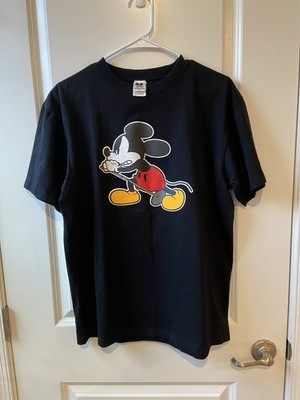 New Disney Number Nine Sz 4 - Med - Vedder Mickey Black TShirt