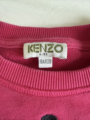 Kenzo kids Fuschia Pink Evil Eye Sweatshirt Sz 8 - Picture 3 of 6