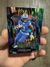 2025 Panini Select - Concourse Jahmyr Gibbs #71 Black & Green Shock Prizm