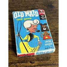 Vtg 1959 Ed-U-Cards Old Maid Card Game - Circus Edition 35 Cards