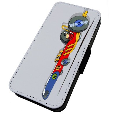 Bedruckte Flip Handyhülle iPhone, Samsung & Huawei Cartoon Rennwagen 09