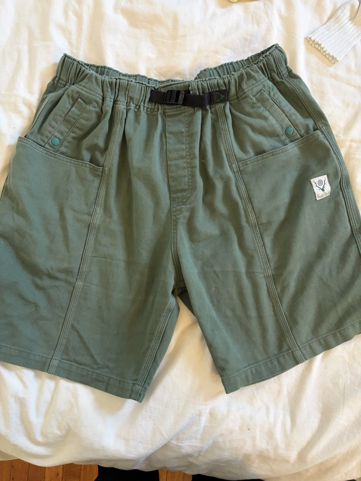South2 West8 Cotton Twill Belted C.S. Shorts Xl