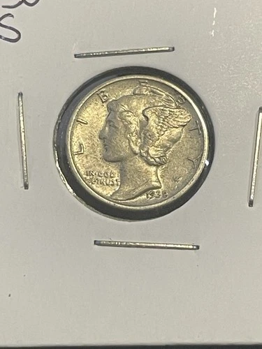 1938-S MERCURY SILVER DIME XF  X2743