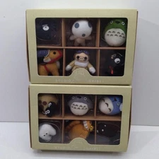 Ghibli Totoro Collection Set of 12 figures + Ball Chains  Used