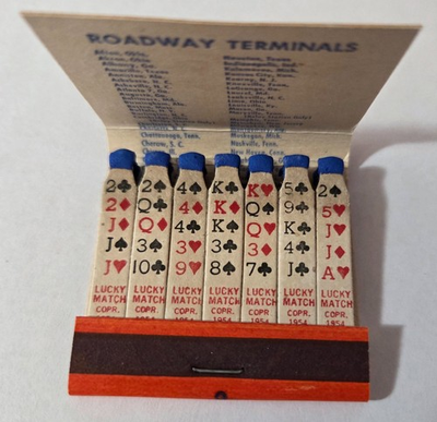 #ad Vintage ROADWAY EXPRESS Inc FULL matchbook; 1954; Unused Unstruck; NOS $29.95