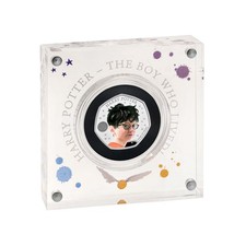 Harry Potter 2022 UK 50p Silver Proof Colour Coin : The Royal Mint