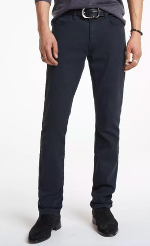 NWT $198 John Varvatos Bowery Slim Straight In Jet Black Size:40