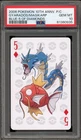 Pokemon Gyarados/Magikarp 5 of Diamonds Blue 10th Ann. Playing Cards PSA 10