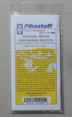 Intermediate Interlocking Concrete Block HO 1:87 SCALE LAYOUT PIKESTUFF 1005