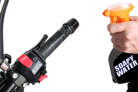 Motorcycle Soft Foam Grip Grips - Fits Honda CTX200 Bushlander CT110P - Picture 2 of 4