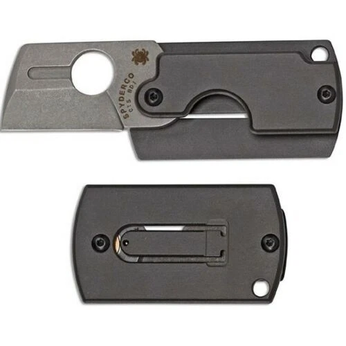 Hoja de aluminio Spyderco cuchillos plegables de colección mango de aluminio