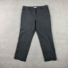 Liz Claiborne Charcoal Heather Ankle Length Mid Rise Pants Size 12