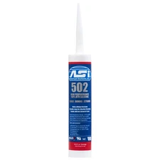 ASI 502 Clear Food Grade 100% RTV Silicone Sealant - 10.2 Oz Cartridge